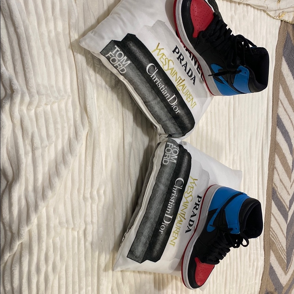 Jordan Athletic Shoes Red and Blue